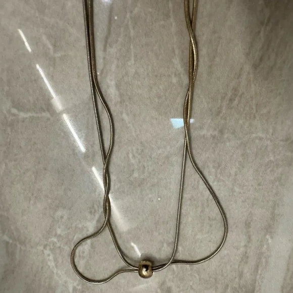 Blue marble necklace, 18 inches with 4 inch extender #jewelers - Picture 5 of 6